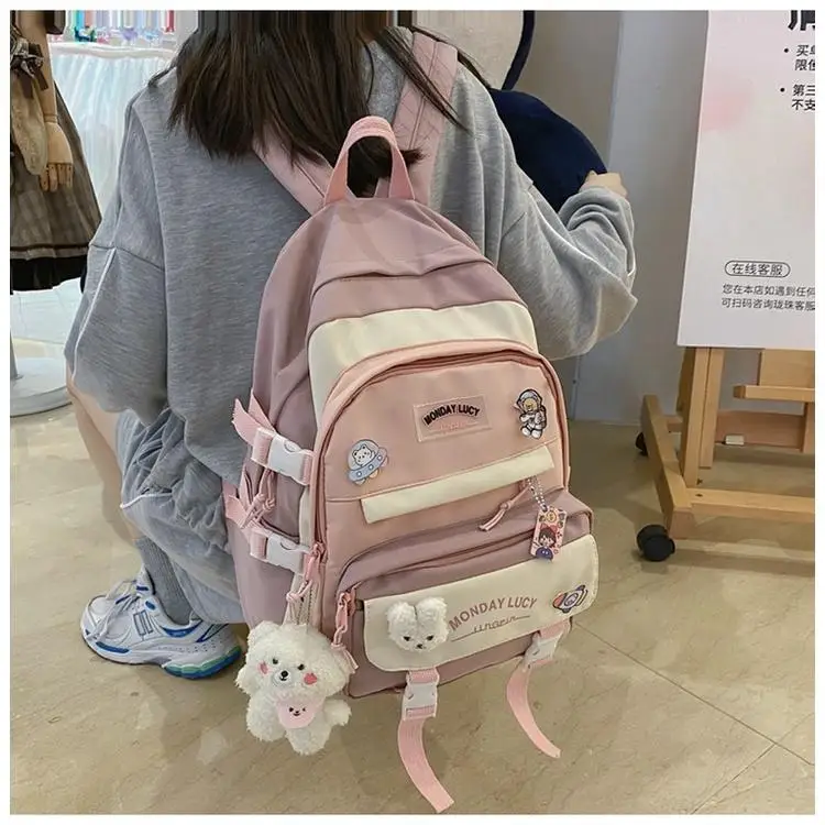 Girls Large Schoolbag Backpack Cute Design Korean Style For Female Students