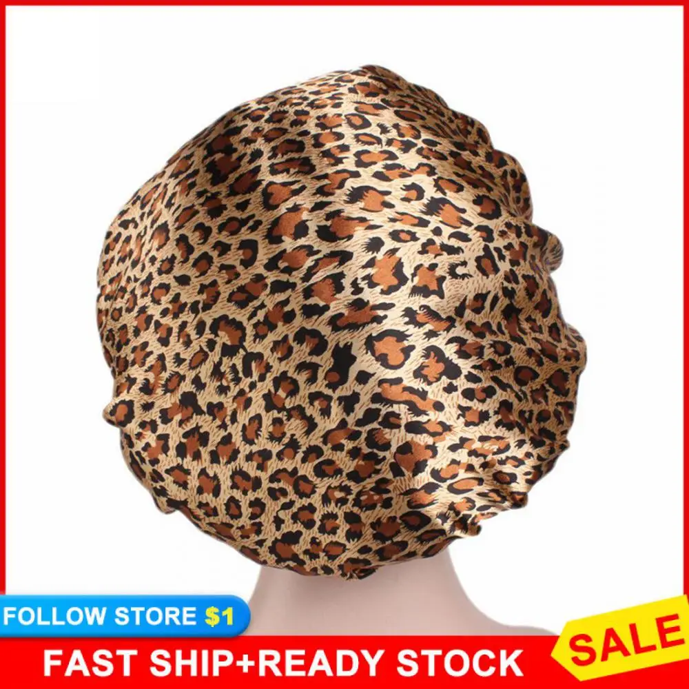 

New Fshion Waterproof Shower Cap For Women Bath Hat Hair Cap Bathroom Products