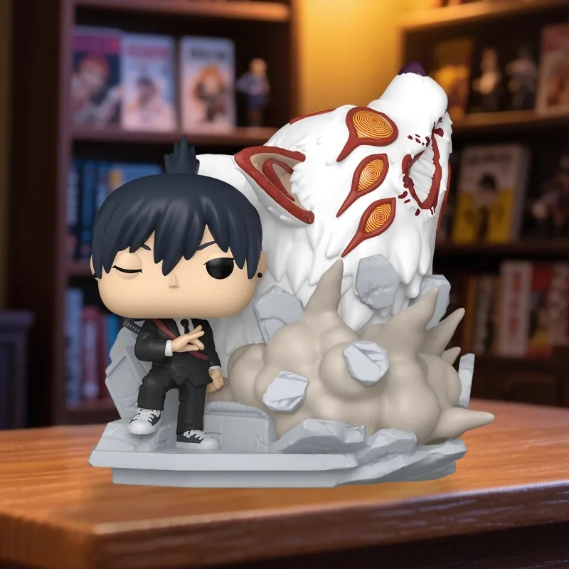 

Genuine Edition FUNKO POP Chainsaw Man: Aki Hayakawa, Fox Devil Anime Desktop Decoration Ornament Model Toys Collectible Model