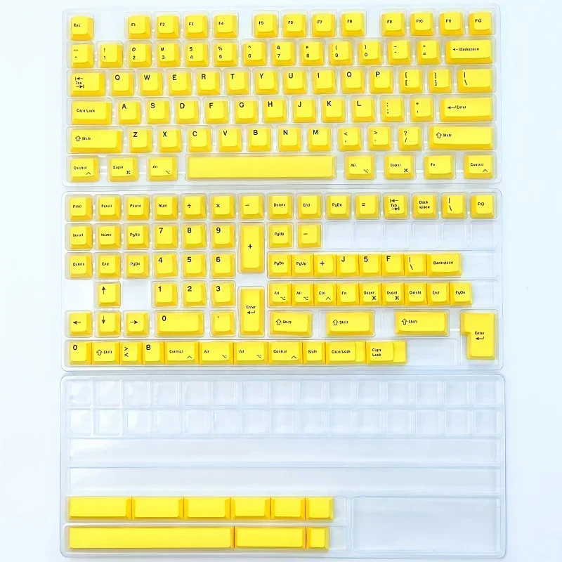 Imagem -06 - Teclas Serika Amarelo Azul Verde Vermelho Keycaps Inglês Cereja Perfil Pbt Dve Sublimação Keycap para mx Switchmecânico Kevboard 155