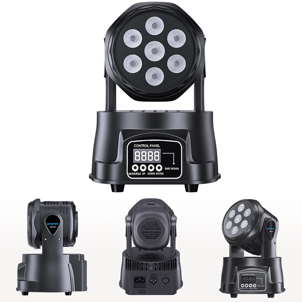 big dipper mini moving head light iluminacao profissional de palco com controle remoto automatico e som dj light para barras disco lm70sr 78w 01