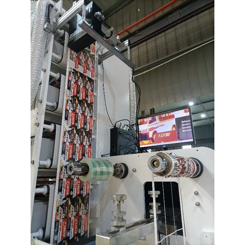 Semi-Automatic 4-Color Flexographic Letterpress Printer Android Control Auto Document Feeder Paper Adhesive Labels Film