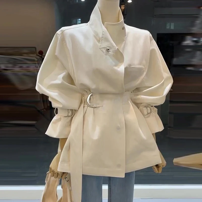 

Ранняя весна, новое женское пальто Sle Sensation Street Faion, весенний сезон 2022, двубортное пальто Sve Design Polyes...