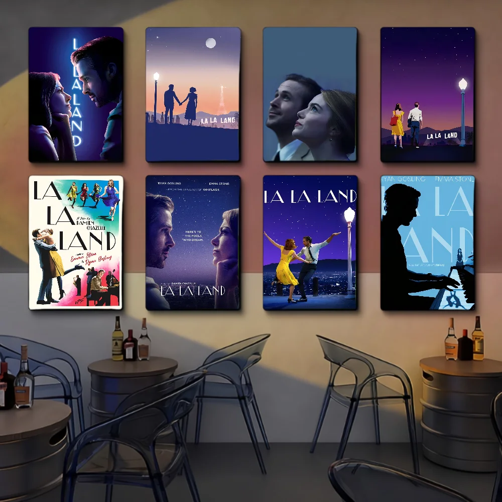 La La Land Move Anime Posters Sticky Decoracion Painting Wall Art White Kraft Paper Wall Decor