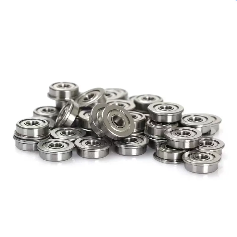 10pcs F682ZZ F683ZZ F684ZZ F685ZZ F686ZZ F687ZZ F688ZZ F689ZZ Flange Ball Bearing Thin Wall Metal Shielded Flanged Bearings