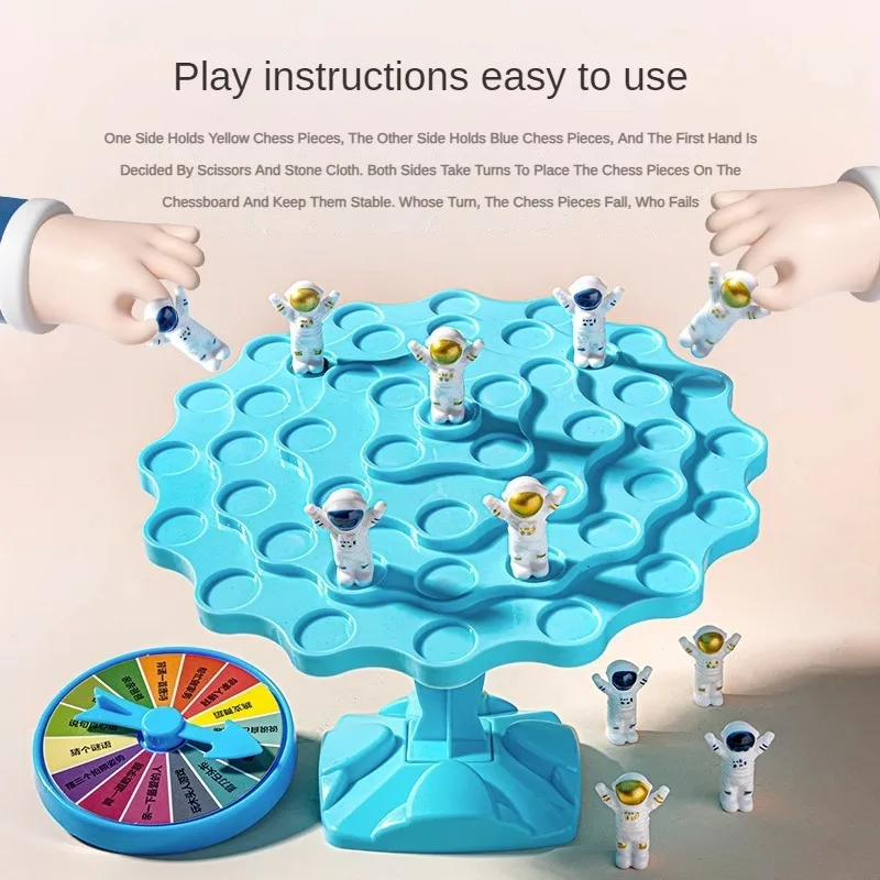 Puzzle Tabletop Game Astronaut Balance Tree Toy Adult and Children Battle Interactive Family Parent-child Party Fun Game Toy Set