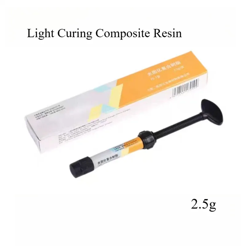 

Dentistry Photocuring Composite Nano Resin 2.5g/Pcs Flowable Syringe Bonding Refill Etch Gel Adhesive Materials Tools