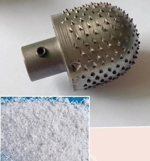 Coconut meat grater machine head