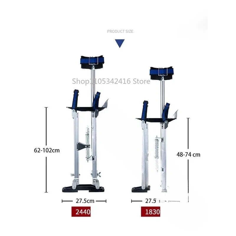 Professional Aluminum Drywall Stilts Adjustable Plastering Ladder Mobile Painter Tool forHouseholdWall PaintingConstructionUse​