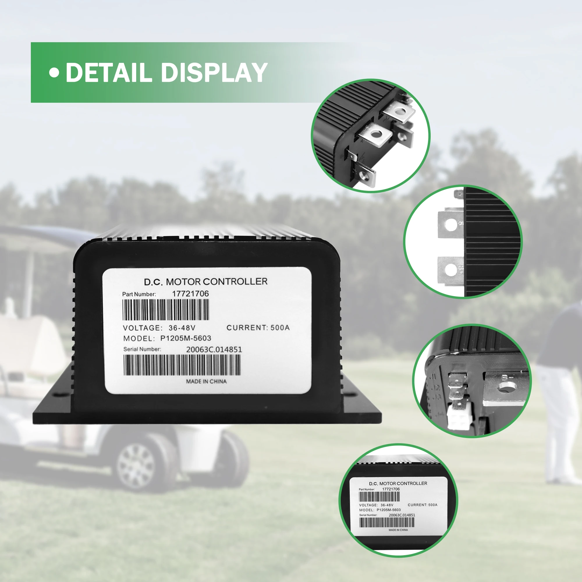 48 فولت 500A وحدة تحكم المحرك 1205 متر-5603 ل كورتيس نادي سيارة DS 1996-2014 عربة جولف #5