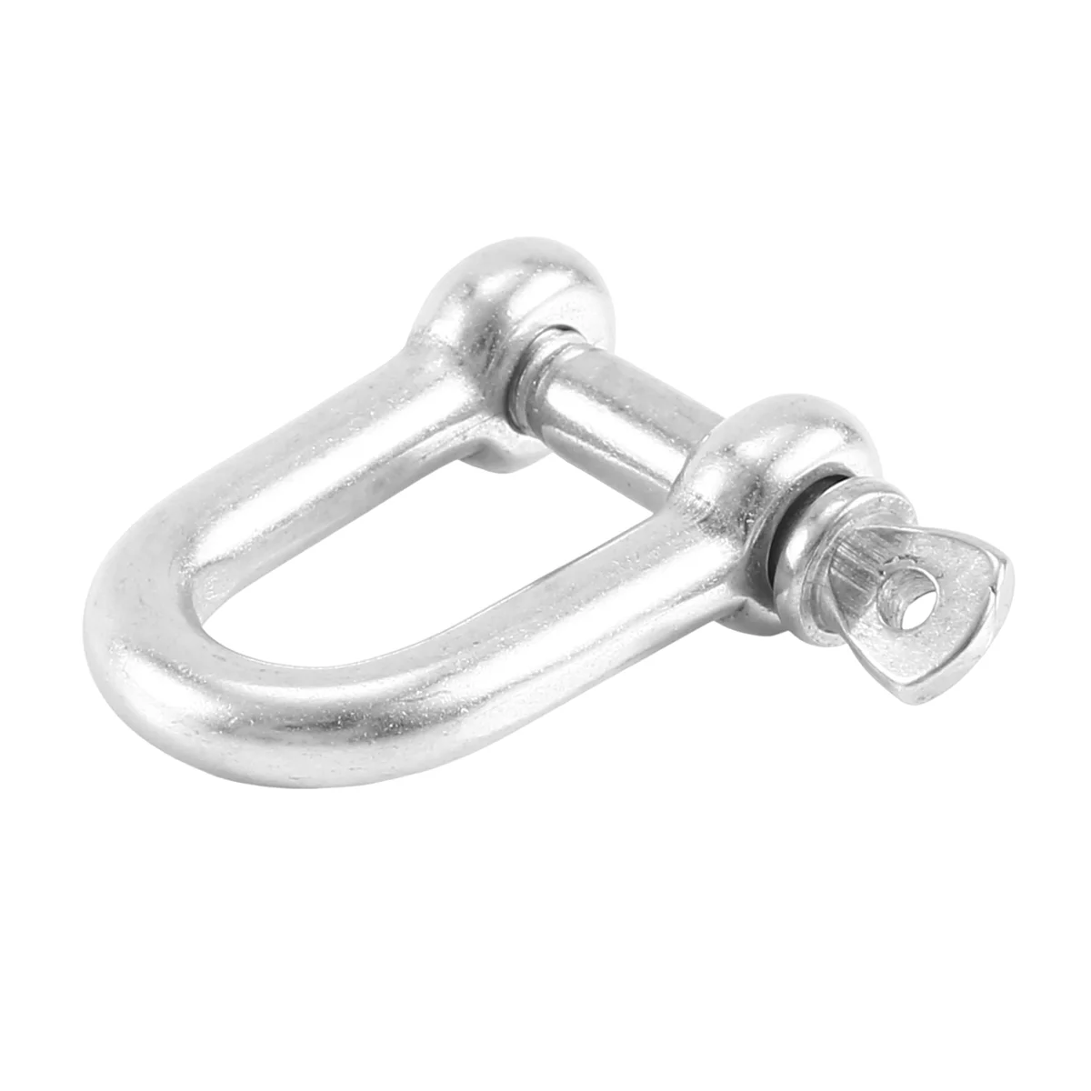 AS53-M6x38mm Straight D-Shackle, Short, Stainless Steel AISI