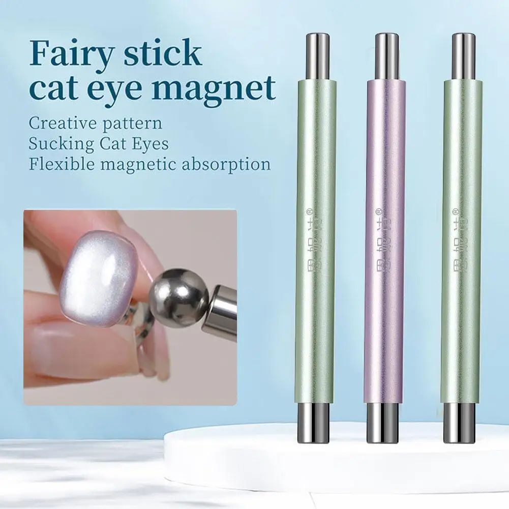 1 قطعة عين القط مسمار المغناطيسي عصا أسطواني المغناطيس UV هلام البولندية سنولايت بريق تأثير مسمار الفن المنتج مانيكير تصميم أداة #3