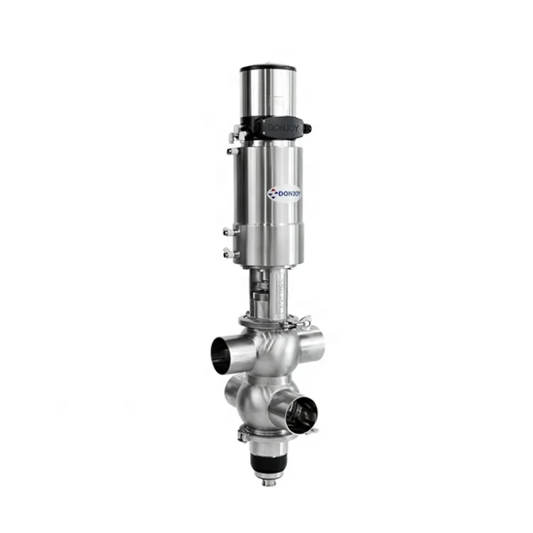 

DONJOY SS316 Hot Sale Mixing Proof Cavity Spray Valve Sanitary Pneumatic Mix Proof Valve with Controller,stainless Steel Water