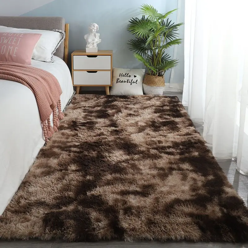 

Thickening Gradient Bedside Rug Children's Room Living Room Bedroom Non-slip Machine Washable Not Easy to Lose Hair Carpet