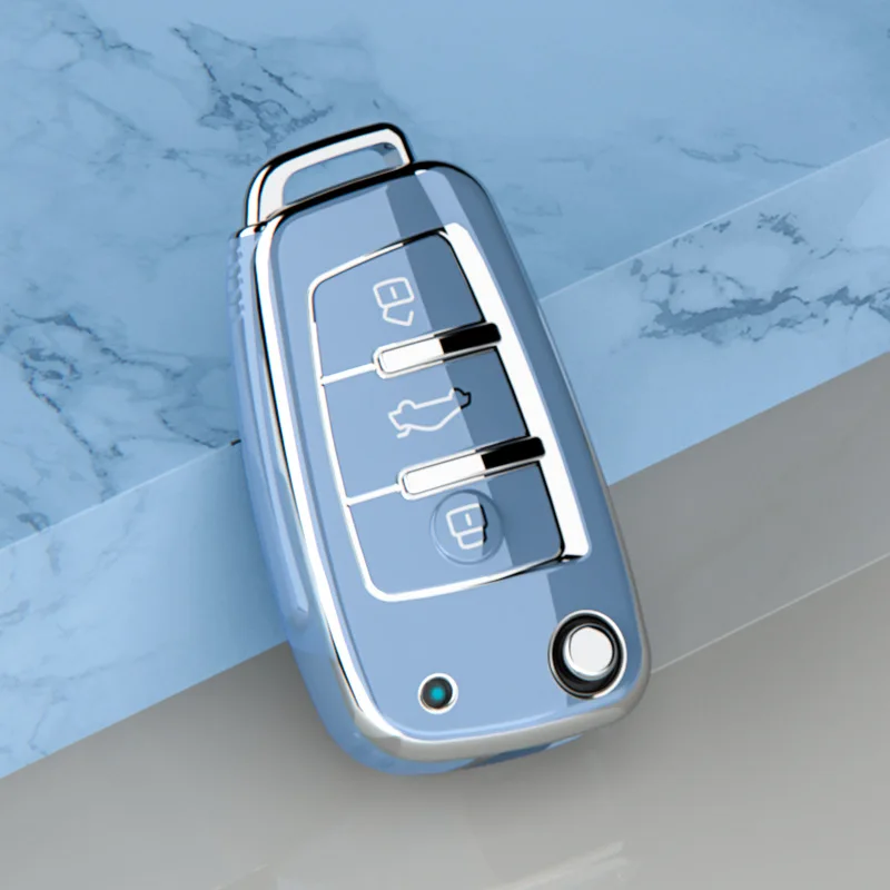

Soft TPU Car Key Case For Chery ARRIZO7 E3 E5 A3 A5 Tiggo 2 3 5 3X Fulwin2 Eastar 3 Buttons Keyless Protect Cover Accessories