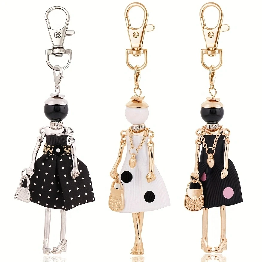 Keychain Cute Women Bag Pendant Car Key Chain Charm Accessories Birthday Christmas Gift  Wholesale