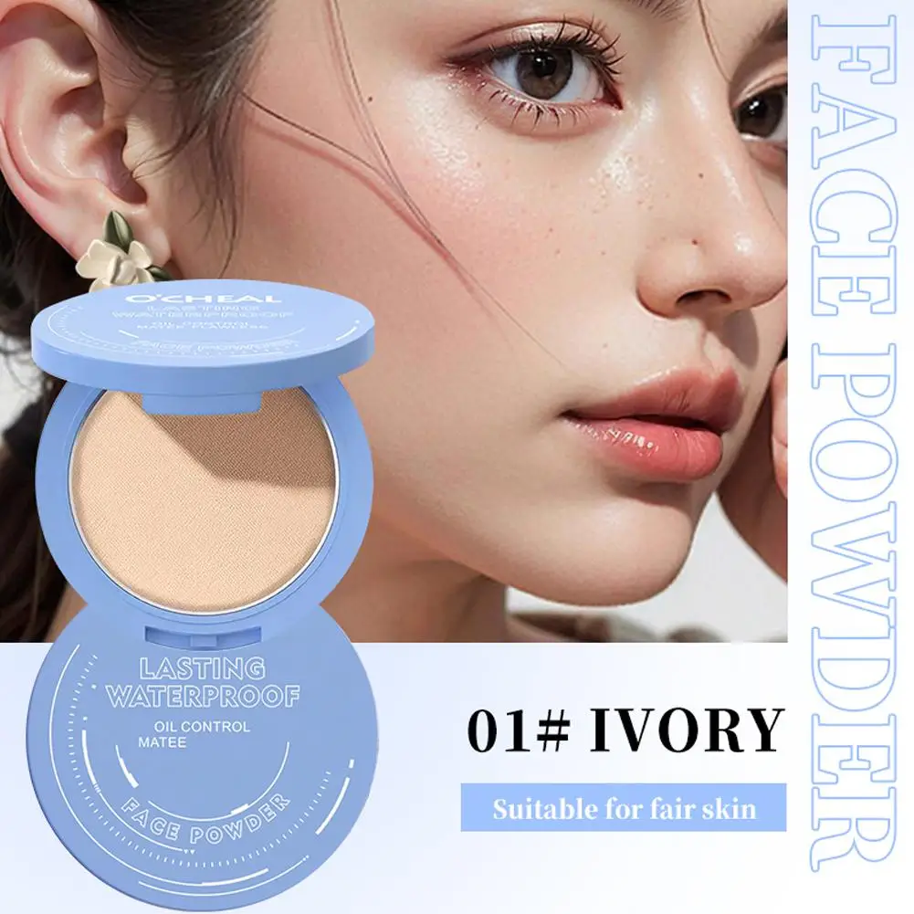 بودرة مكياج طبيعية مقاومة للماء للتحكم في الزيوت، لمسة نهائية ناعمة، تدوم طويلاً، مقاومة للعرق، بودرة وجه طبيعية غير لامعة #2