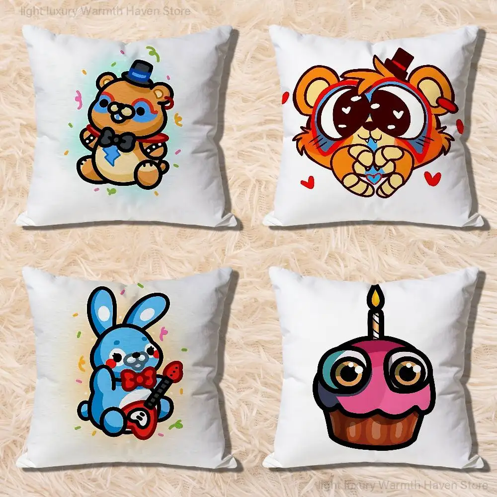 

Cute W-FnafS Various Sizes Square Pillow Case For Car Home Bedchamber Decor Custom Valentine gift