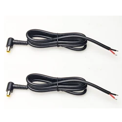 DC 8mm Power Pigtails Cable 12V 90 Degree DC7909 Male Plug to Bare Wire Open End Power Wire Supply Repair Cord for Solar Cell