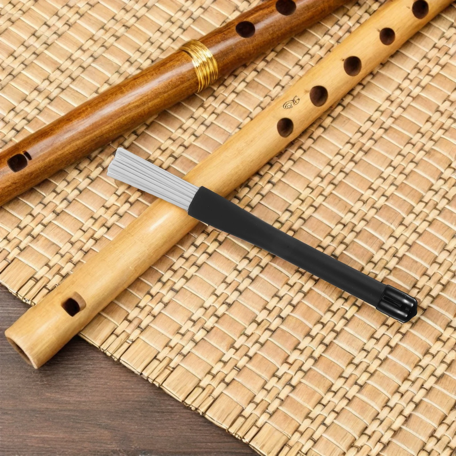 

4Pcs Jazz Drum Brushes Nylon Snare Drum Flexible Soft Percussion Accessories for Jazz Drumming Practice Percussion Gear