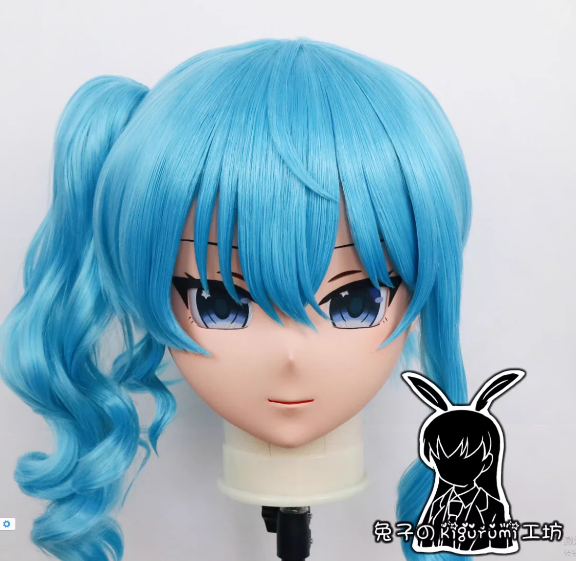 (RB28029)Customize Full Head Quality Handmade Female/Girl Resin Japanese Anime Cartoon Character Kig Cosplay Kigurumi Mask