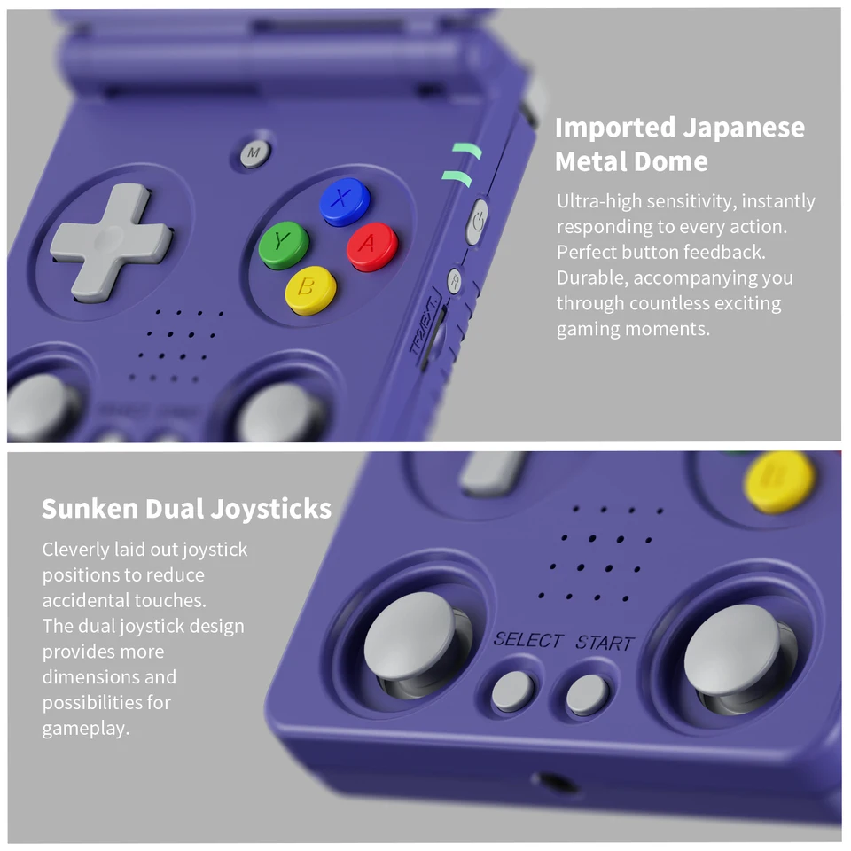 Anbernic RG34XXSP Flip Handheld Game Console 3.4'' IPS Screen TV