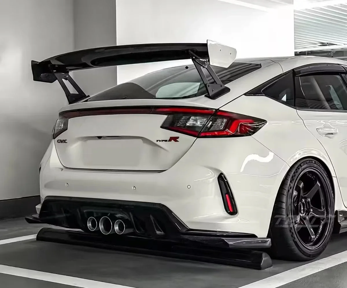 New VS Style Carbon Fiber High Wing Rear Spoiler for Civic Type R FL5 2022 Plus