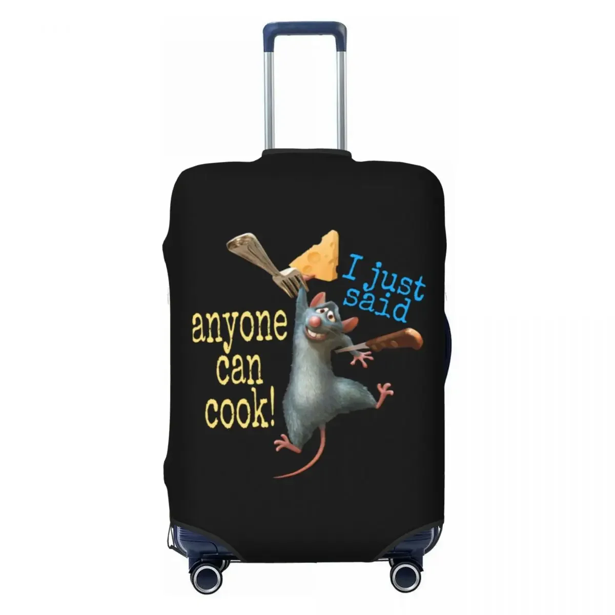 Custom Cartoon Ratatouille Remy Luggage Cover Funny Animated Film Suitcase Protector Covers Suit For 18-32 inch