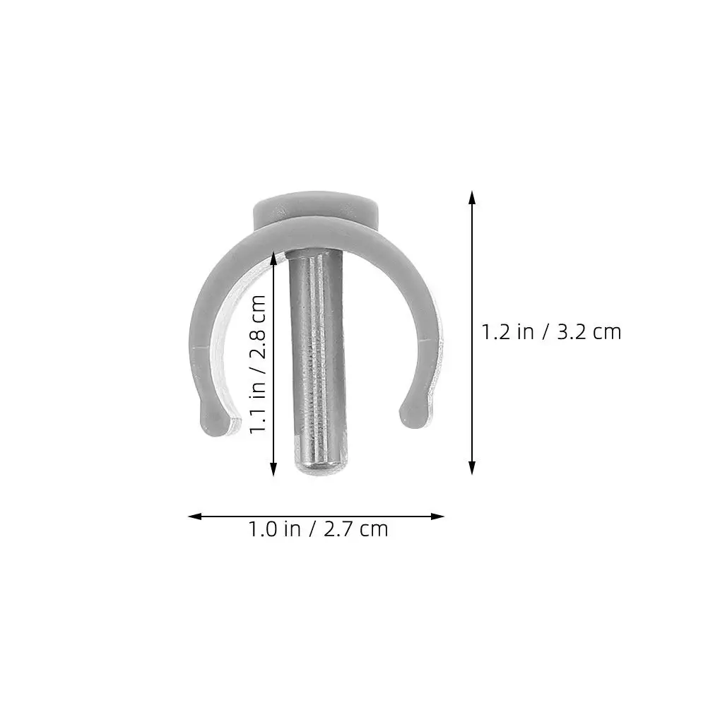 4Pcs Walking Cane Pin Locks C-Shape Clamp Easy Install Secure Latch Pin Replacement Accessories for Crutch Walker Stability