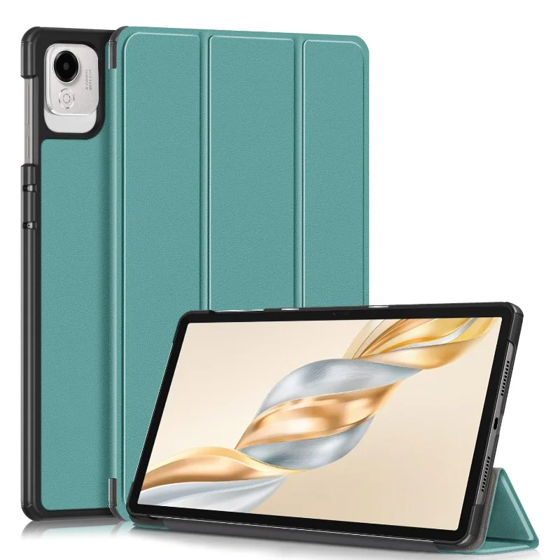 Funda For Honor Pad X9a Case PU Leather Painted Tri-Folding Hard Back Magnetic Cover Coque For Honor Pad X9a Case Kids