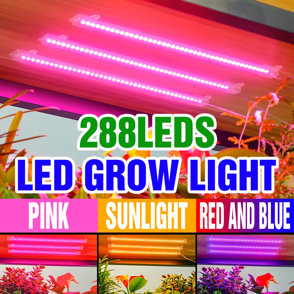 

LED Grow Light Strip USB DC5V Full Spectrum Plants Fill Lamp With 24 Hour Timing For Potted Fruit Vegetable Cultivation Lighting