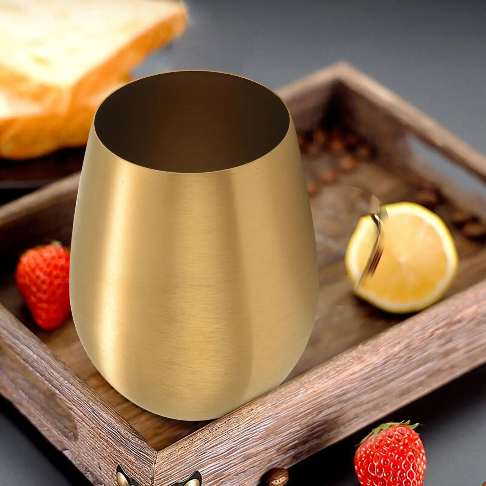 500Ml Beer Wine Cup Beer Tumbler Cocktail Juice Milk Cup Metal Drinking Mug Gold