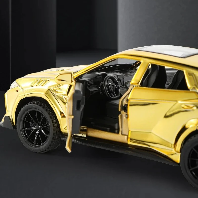 Coche deportivo URUS 1:32, modelo de aleación de Metal fundido a presión de alta simulación, luz de sonido, colección extraíble, juguetes para niños, regalos