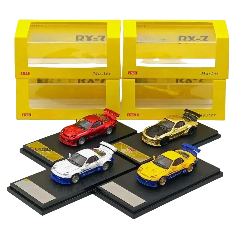 

Master 1/64 for RX-7/RX7 FD3S Hood and Headlights Can Open Diecast Models Toys Car Collection Gifts