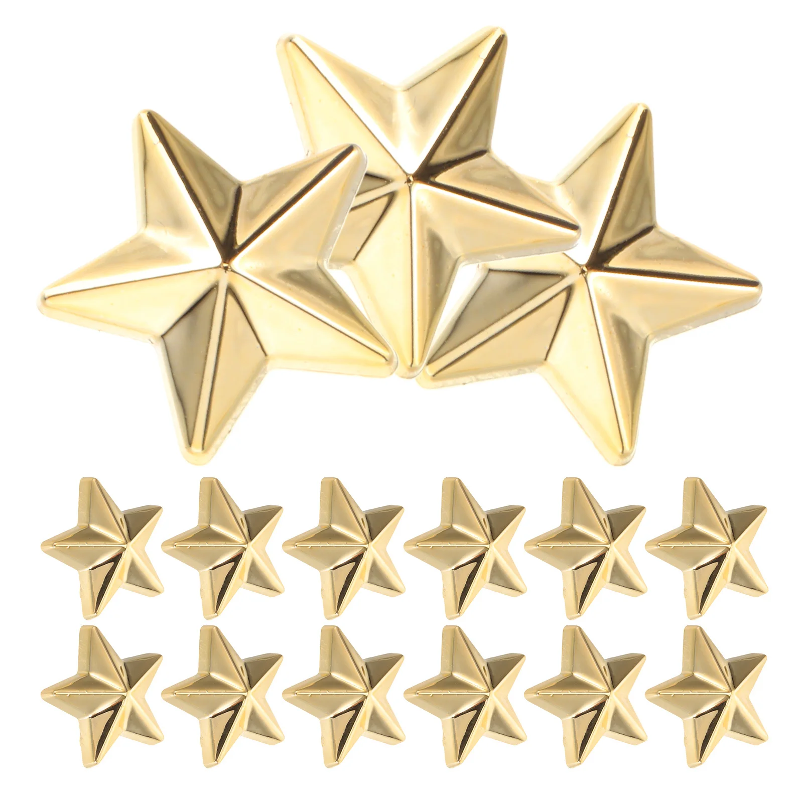 

200Pcs Flat Bottom Star Decors Acrylic DIY Craft Ornaments Clothes Adornment Simple Stylish Design Useful Accessory
