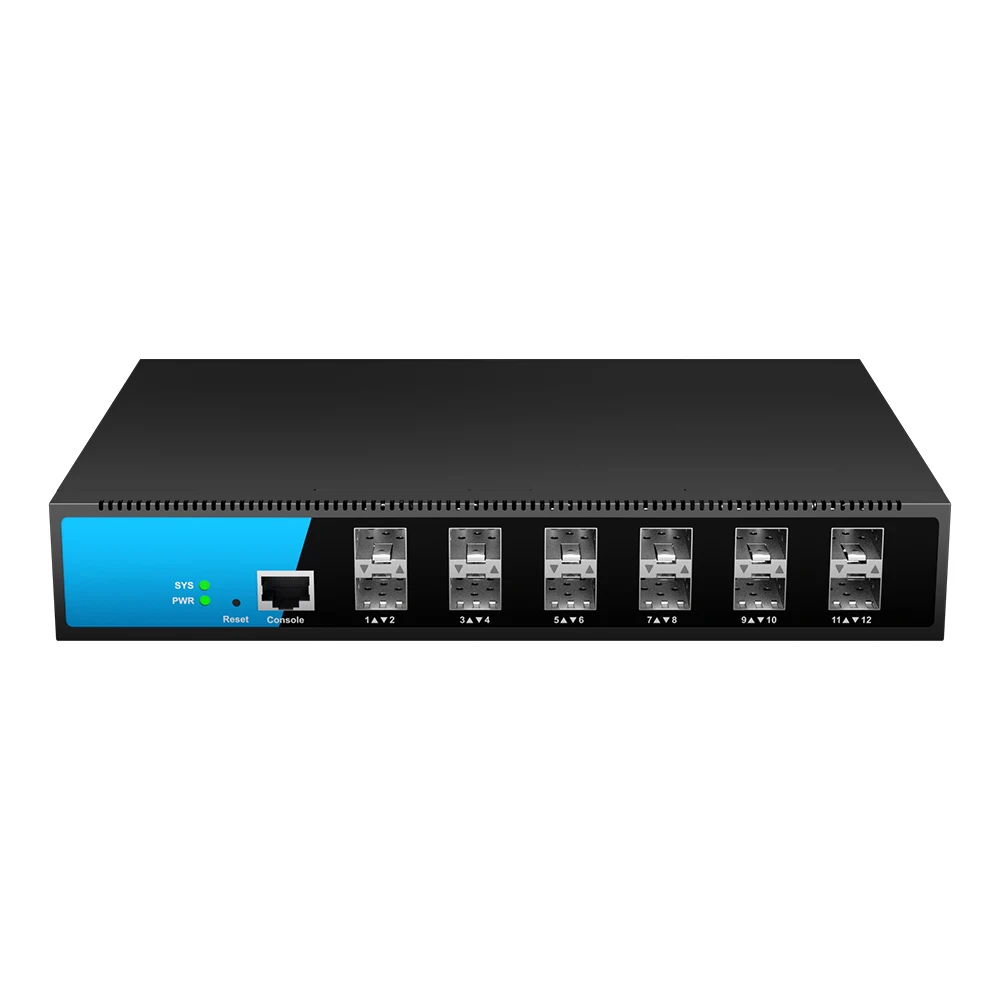 

Bullscom 12-Port 10G SFP+ Managed Switch | Layer 3 Network Switch | 12XM-AC| 10Gbps Desktop | VLAN, QoS, LACP Support