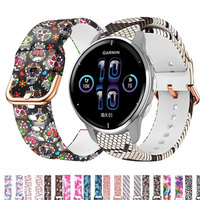 Printing 20mm 22mm Watch Strap For Garmin Venu 3 2/SQ 2 Plus Band Forerunner 265 255 165 168 245 Music Vivoactive 4 5 3 Bracelet