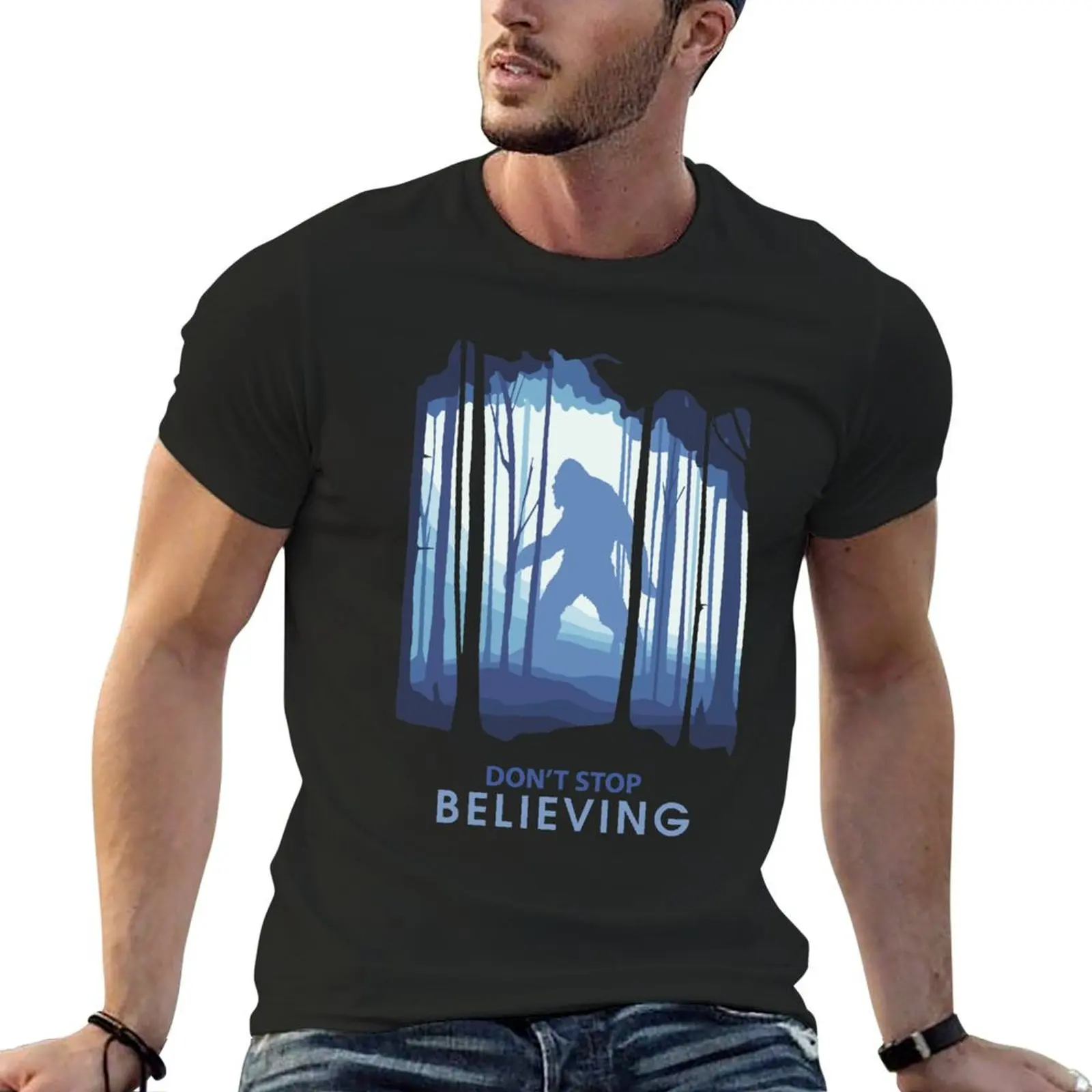

I Believe in Bigfoot T-Shirt sweat customs design your own designer t shirt men