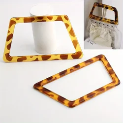 2PCS 17.5x10cm patchwork bag making resin handle accessories amber trapezoid handle DIY handle acrylic handle