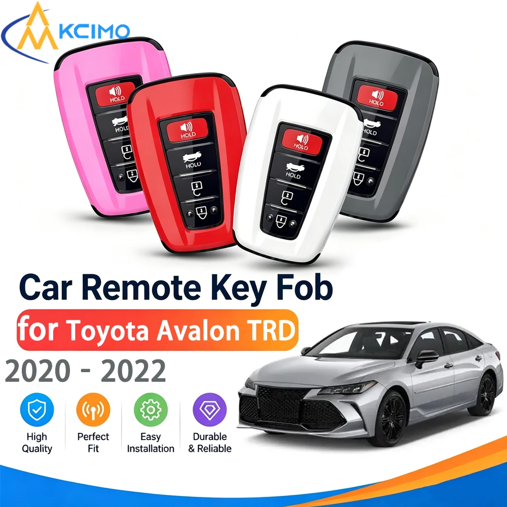 Car Key Fob Cover Protector Shell,Full Edge Anti‑Scratch Wear‑Resistant Key Case Fit For Toyota Avalon TRD/AWD 2020‑2022