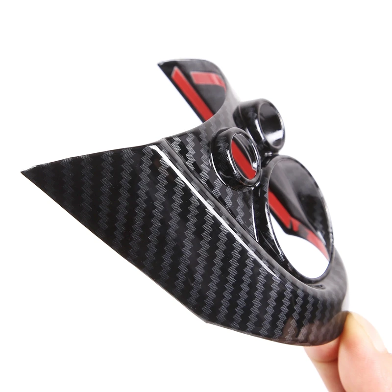 Car Steering Wheel Cover Carbon Fiber ABS Sticker Cover Trim For-BMW MINI Cooper F54 F55 F56 F57 F60