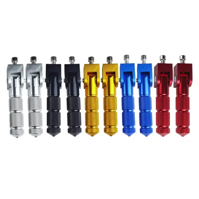 Universal Pedals Folded Footrest Footpeg Compatible For Motorcycles Bicycles Electric Vehicles Mopeds Karts Scooters