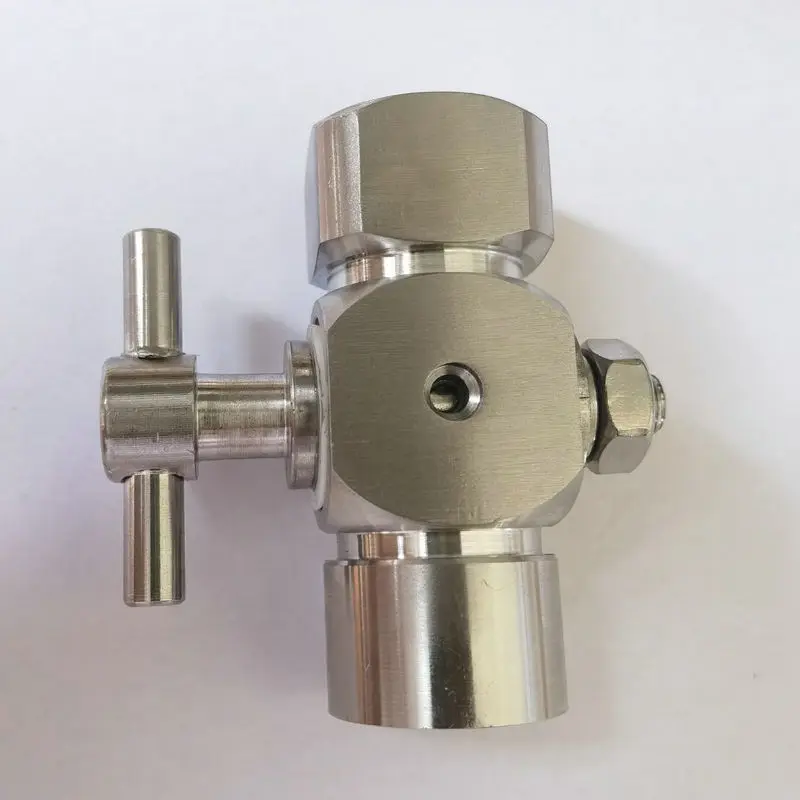 Three-way cock double inner wire, pressure gauge plug valve 20 * 1.5 * G1/2 pressure gauge valve Peisong