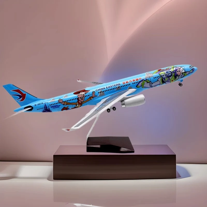 

46CM Scale 330 Buzz Lightyear Airplane Model plane Toy Flying A330 Airline Aircraft Toys with Light & Wheel Diecast Resin