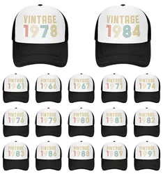 Vintage 1978 Cap 1978 Trucker Cap Hat for Men Women 1961-1995 born All the people Retro 40th Birthday Gift Baseball Caps Cool