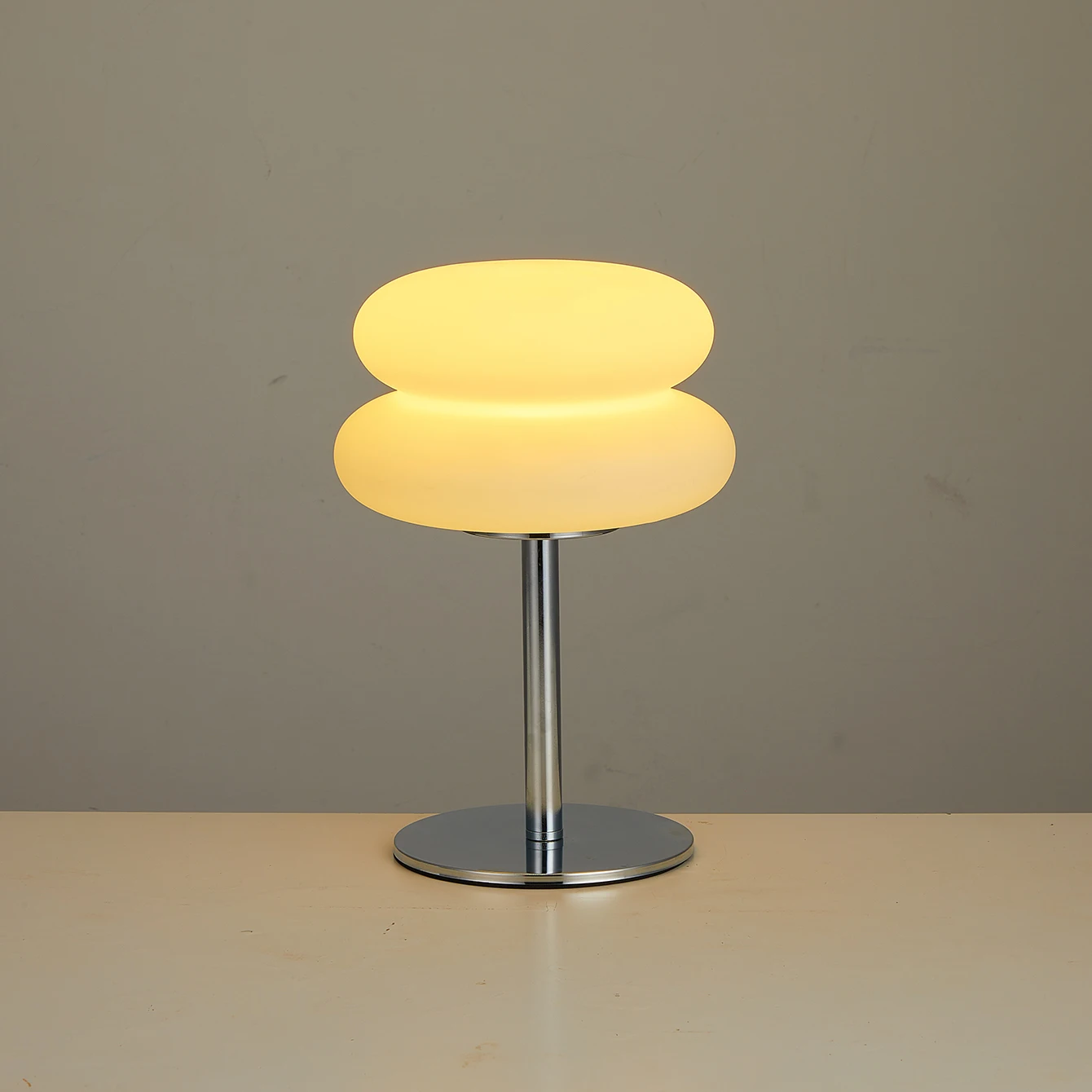 Bauhaus lampe de table rétro lampes en plastique chambre chevet salon lampe champignon nordique 9 niveaux de luminosité gradation lumière ambiante