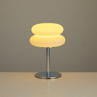 Bauhaus retro table lamp plastic lamps bedroom bedside living room Nordic mushroom lamp 9-level brightness dimming ambient light