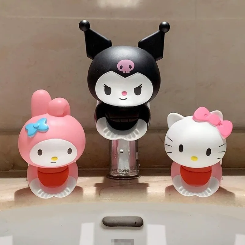 Kawaii Cartoon Hello Kitty Faucet Extender Anime Character My Melody Rotatable Home Decoration Accessory Splash Proof Tool