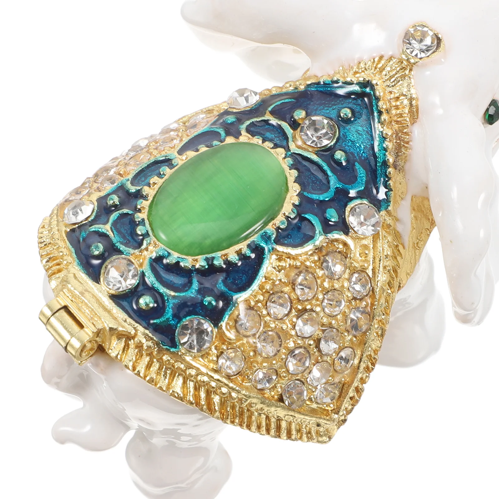 Elefant Schmuckschatulle Strass Dekor Make-up Schmuck Organizer Elefant Ring Aufbewahrung Halskette Halter Schmuckkästchen