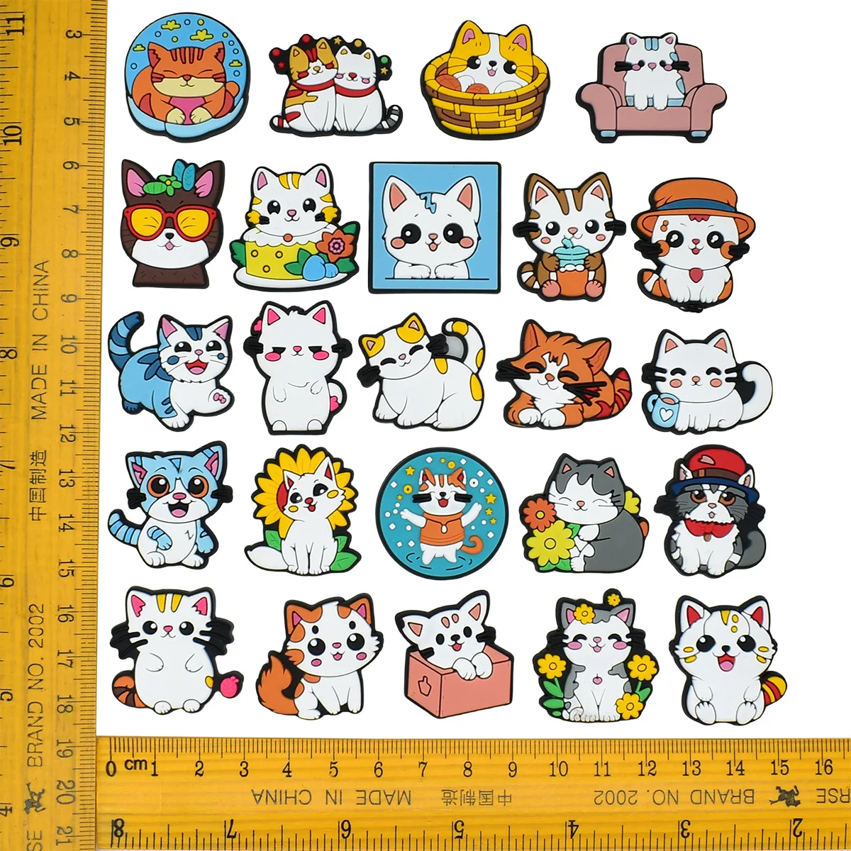 Cute Cat Shoe Charms for Crocs Pin Accessories Charms Decorations Sandals Shoe Women Favor Gifts image 2